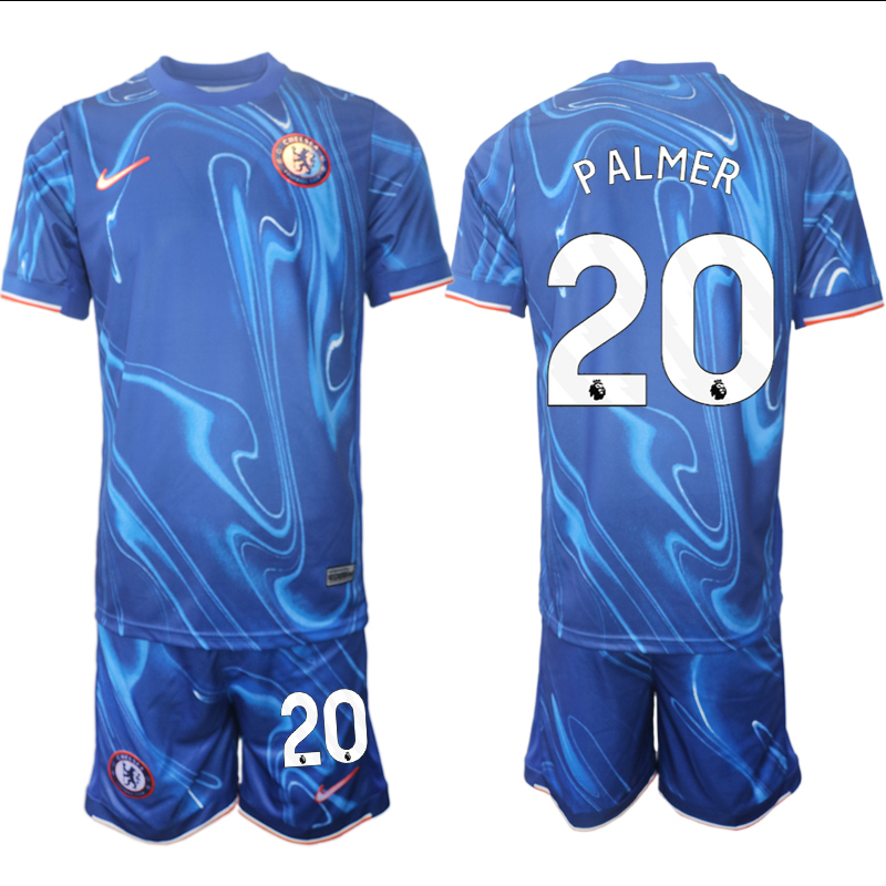 Men 2024-2025 Club Chelsea home Blue #20 Soccer Jersey